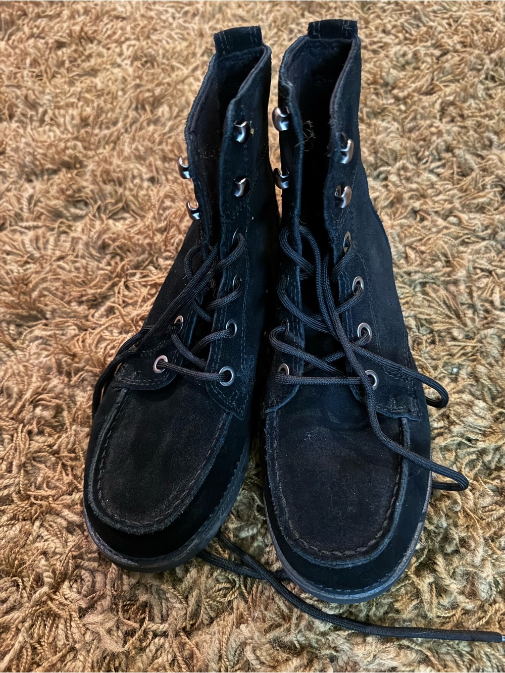 Koolaburra by UGG Lace-Up black Suede Boots EU 40 / Mens 7 / Women's 8.5